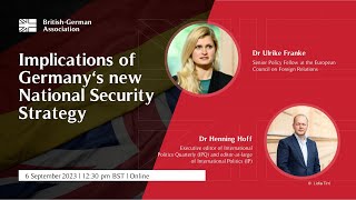 Implications of Germany's new National Security Policy