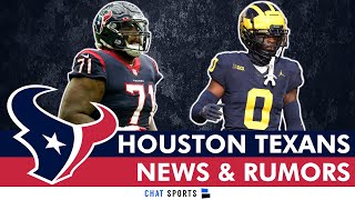 Houston Texans NFL Draft Rumors On Mel Kiper 2-Round NFL Mock Draft, Johnny Newton & Mike Sainristil