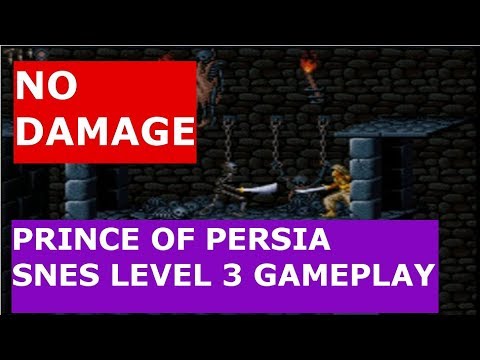 Prince of Persia Snes   Level 3   No Damage Gameplay