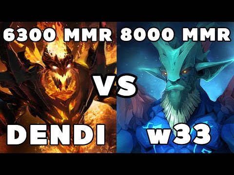 Navi Dendi 6300MMR Plays Shadow Fiend vs w33 8000MMR Plays Leshrac - Ranked Match Dota 2 Gameplay