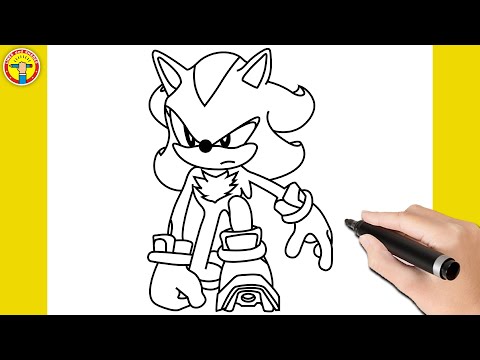 How to Draw Shadow - Step by Step | Sonic The Hedgehog | Easy Drawing Tutorial