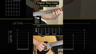 Higher than hope - Nightwish | Tutorial Guitarra