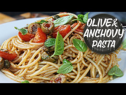 EASY 10 minute pasta recipe | Pasta with Tomato, Anchovy and Chili