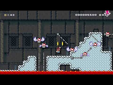 キノコ取ったら死ぬ城   Don't eat mushroom! by ポテトヘットさん - Super Mario Maker 2 - No Commentary 1ca