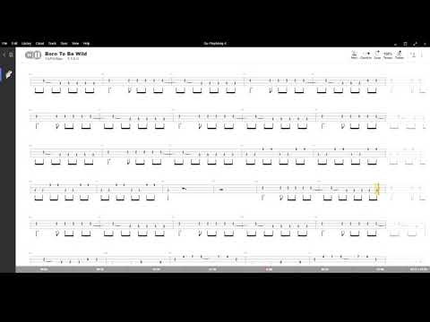 Born to be wild ( Steppenwolf ) ,Tablatura e base Senza Basso - Backing bass track