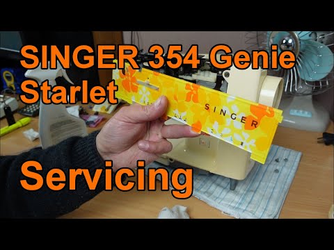 Servicing the Singer Genie 354 / Starlet 353 Sewing Machine from 1974 - Part 1