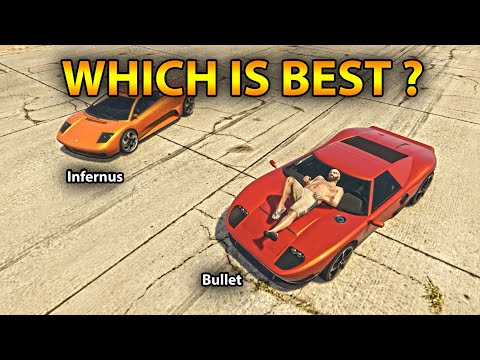GTA 5 ONLINE | INFERNUS VS BULLET COMPARISON ( WHICH IS BEST & FASTEST ?) 4k