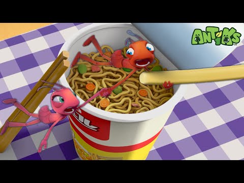 Cup Noodle 🍜 | ANTIKS 🐜 | Old MacDonald's Farm | MOONBUG KIDS | Animal Cartoons for Kids