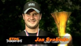 preview picture of video 'Jan Svoboda - Stihl® Timbersports® Liptál 2012'