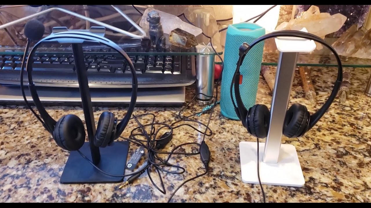 HP 3.5mm Headset G2 428K7UT vs. HP USB Stero Headset T1A67AA Review & Side By Side Comparison