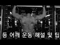 [한의빌더] 등, 어깨 운동 해설 및 팁