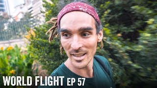 I LIVED HOMELESS IN THIS BUSH! - World Flight Episode 57