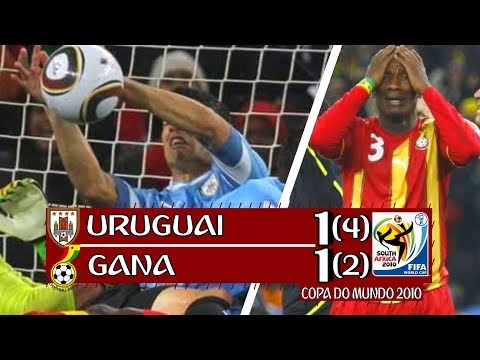 Uruguai 1 x 1 Gana (4-2 pênaltis) - Melhores Momentos (Globo 720p) Copa Do Mundo 2010