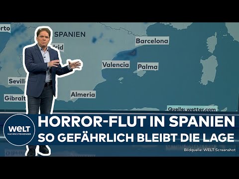 Video Thumbnail: SPANIEN: Nach Unwettern und Hochwasser-Katastrophe in Valencia! Die Lage bleibt gefährlich
