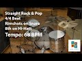 Straight 4/4 Rimshot Beat 68 BPM