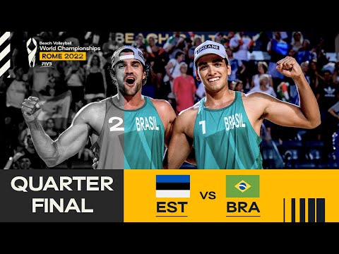 Nõlvak/Tiisaar vs. Renato/Vitor Felipe - Quarterfinal Highlights Rome 2022 #BeachWorldChamps