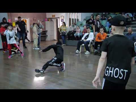 полуфинал до 13 лет bboy Ivan Ghost vs Shony Grey - "ALL OPTION" break dance battle