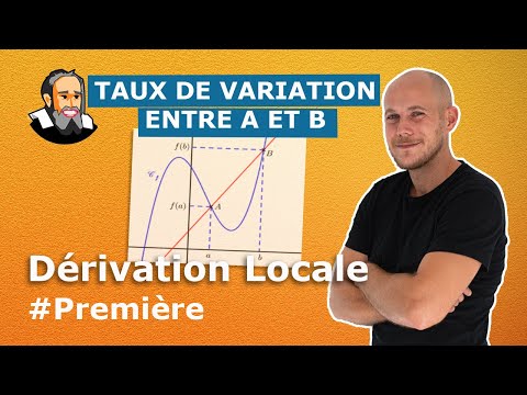 Taux de variation entre a et b - Première