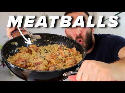 Marry Me Chicken Meatballs & Orzo Pasta!