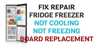 Fridge Freezer Blinking Led Light Not Cooling Not Freezing – SAMSUNG RB31FERNDBC – Board Replacement