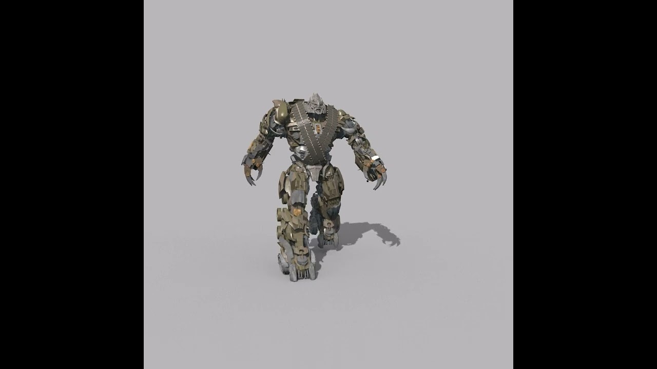 Megatron Ressurection - 3d animated transformer model 3D Model