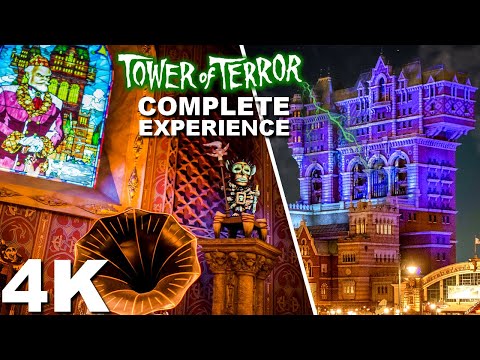 Hotel Hightower / Tower of Terror [On-Ride with Queue 4K POV] - Tokyo DisneySea