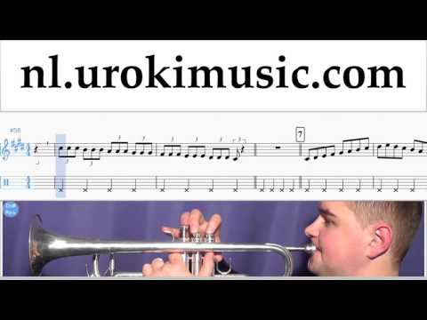 Trompet Leren Spelen Shakira Can't Remember to Forget You Trompetles Deel#1 Studie Klasse