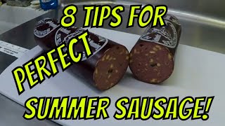 8 tips for PERFECT Summer Sausage
