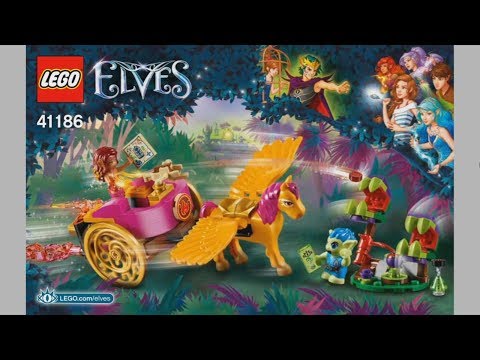 LEGO Elves 41186 Azari & the Goblin Forest Escape - instruction timelapse