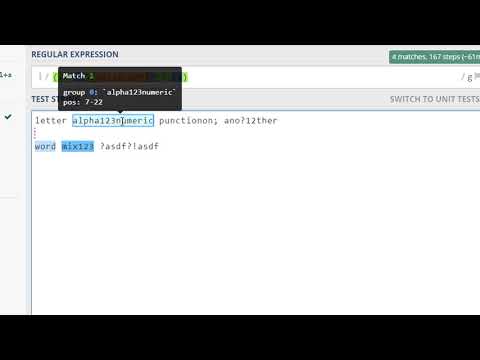 regex lookahead and lookbehind assertions with example