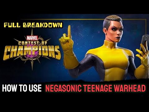 How to use Negasonic teenage warhead effectively |Full Breakdown| - Marvel Contest of Champions