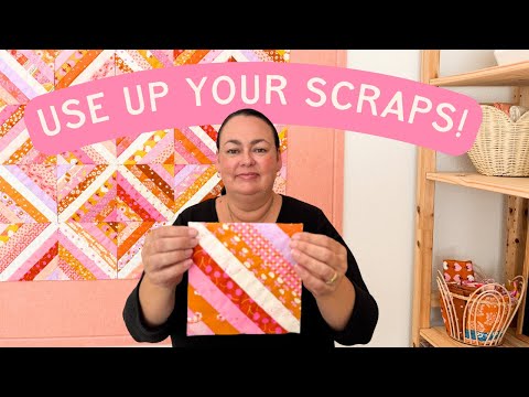 String Quilt Block – My New Favorite Scrap Buster!