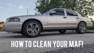How To Clean Ford Mass Air Flow Sensor (MAF) #ford #engine #engineperformance #carmaintenance