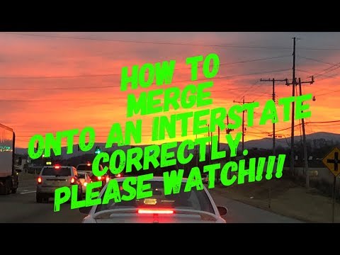 How To Safely Merger Onto An Interstate (Please Share this Video With Everyone You Know)