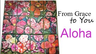 Blowing on Soap to Make "Aloha" Flowers with Cold Process Soap