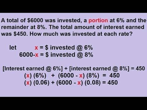 Algebra Word Problems Percentages Part 1 3