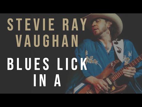 Stevie Ray Vaughan Lick in A