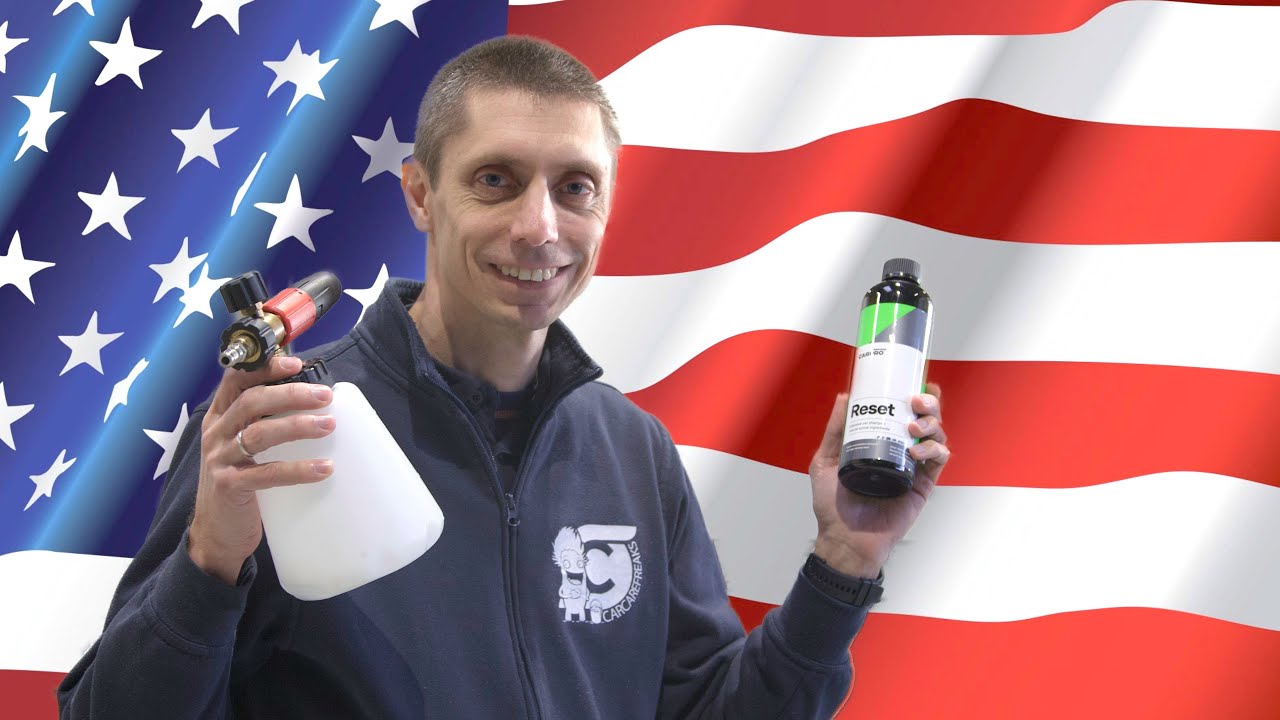 Amerikansk bilvask med CarPro Reset