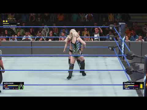 wwe 2k19 fwe smackdown universe mode alexa bliss vs penelope ford