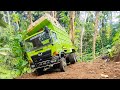 STIR SULIT DI KENDALIKAN ️ TRUCK HINO NYARIS TERPEROSOK KE JURANG ️ Rc Truckrc Truckoleng