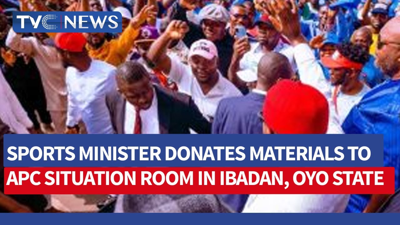 Sports Minister Donates Materials to APC Situation Room in Ibadan, Oyo State