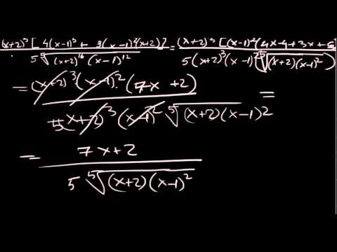 Derivare radical de ordinul 5 partea a 2-a