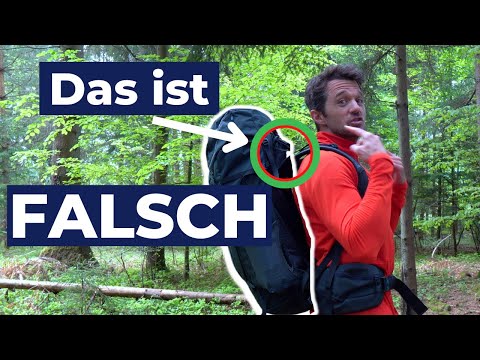 Rucksack RICHTIG einstellen | Gewicht verteilen = gesunder Rücken.