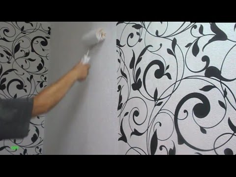 ПОКРАСКА ОБОЕВ / Ремонт / How to paint the wallpaper / Repair in the house