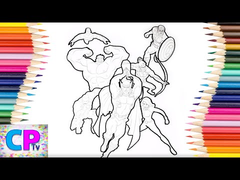 The Avengers Coloring Pages , Coloring Pages Tv,Superheroes Drawing