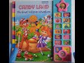 CANDYLAND The Great Lollipop Adventure INTERACTIVE Button Sound Book