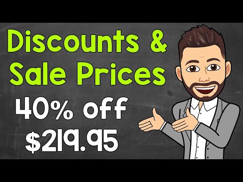 How to Calculate a Discount and Sale Price | Math with Mr. J
