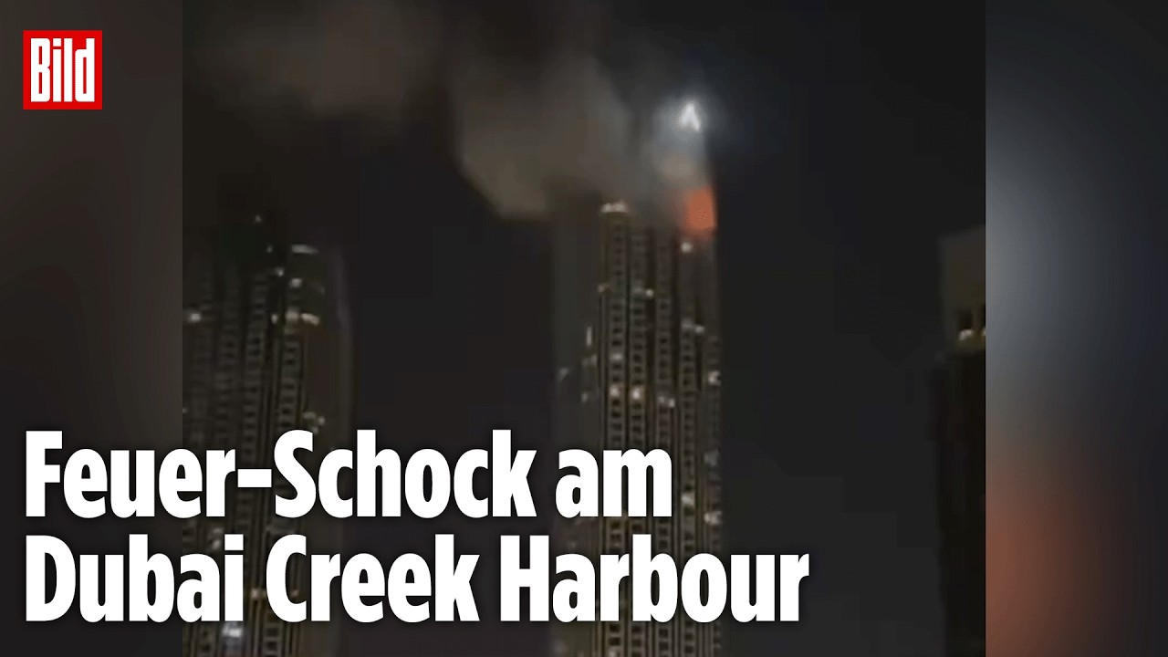 DROHNEN-ALARM IN DUBAI: Brand an Wolkenkratzer nahe Dubai Creek Harbour