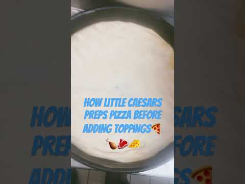 Little Caesars Pizza Process Before Toppings🍕🍗🥩🧀