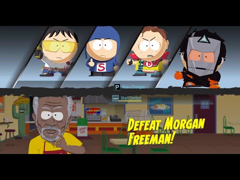 South Park Morgan Freeman Fight (NO DAMAGE)